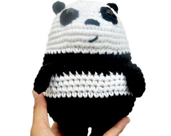 Cute Crochet Panda & Bear Plush | Handmade Amigurumi Toy | Soft Kawaii Nursery Decor | Gift for Kids