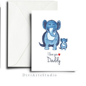 Tarjeta del día de los padres de los niños, te amo la tarjeta del papá, la tarjeta del primer día de los padres, las tarjetas del cumpleaños del papá, la tarjeta del día de los padres lindos imprimibles