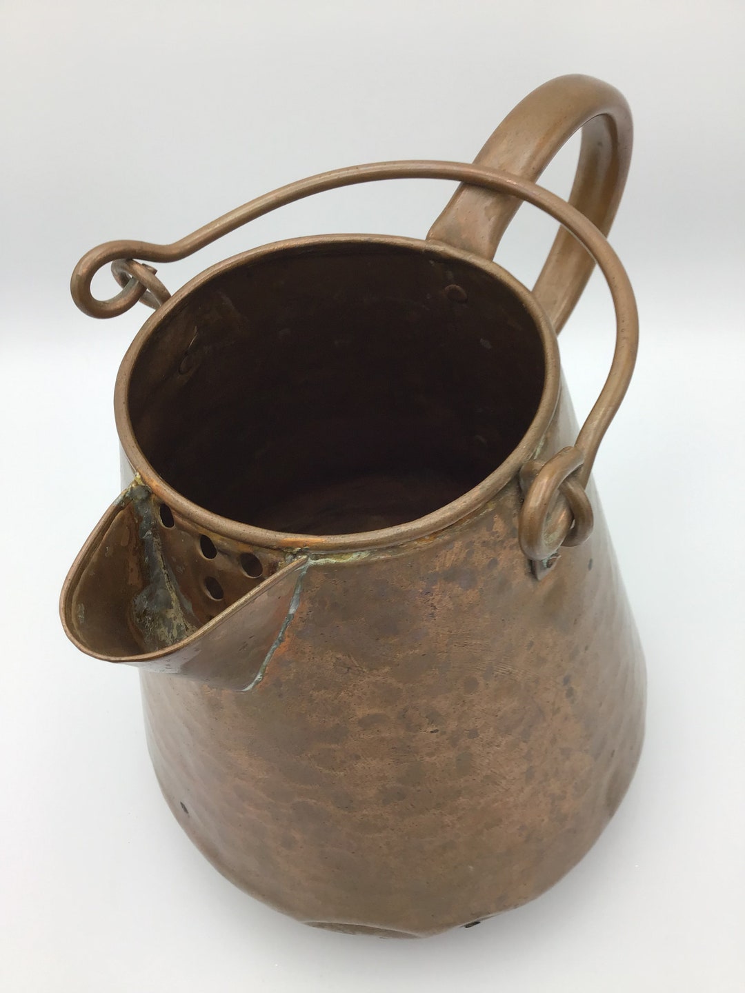 Copper Watering Can Turkish Vintage Copper Hammered Copper Etsy