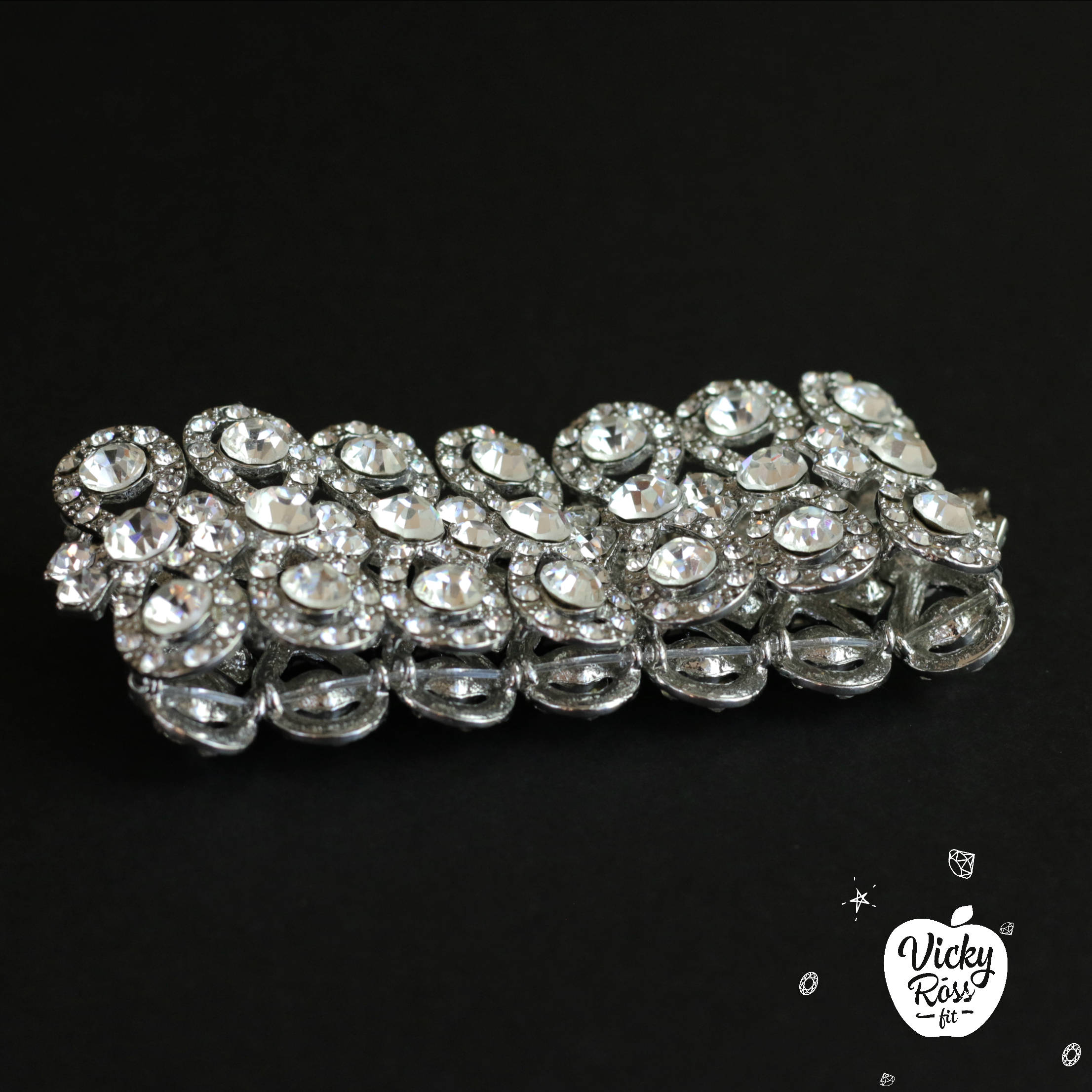 Bikini Competition Jewelry for Women Rhinestone Silver Etsy