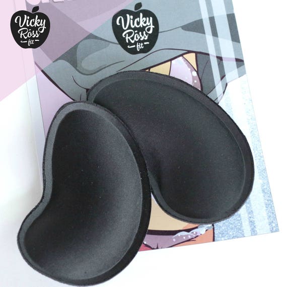 Black Bra Inserts by Vicky Ross Fit Foam Top Push up Bra Pads Insert NPC  IFBB UKBFF Crystal Competition Suit Competition Bikini Suit 