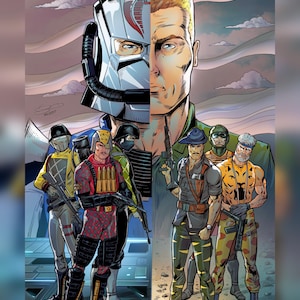 Python Patrol and Tiger Galaxy Holograohischer Fanart Druck