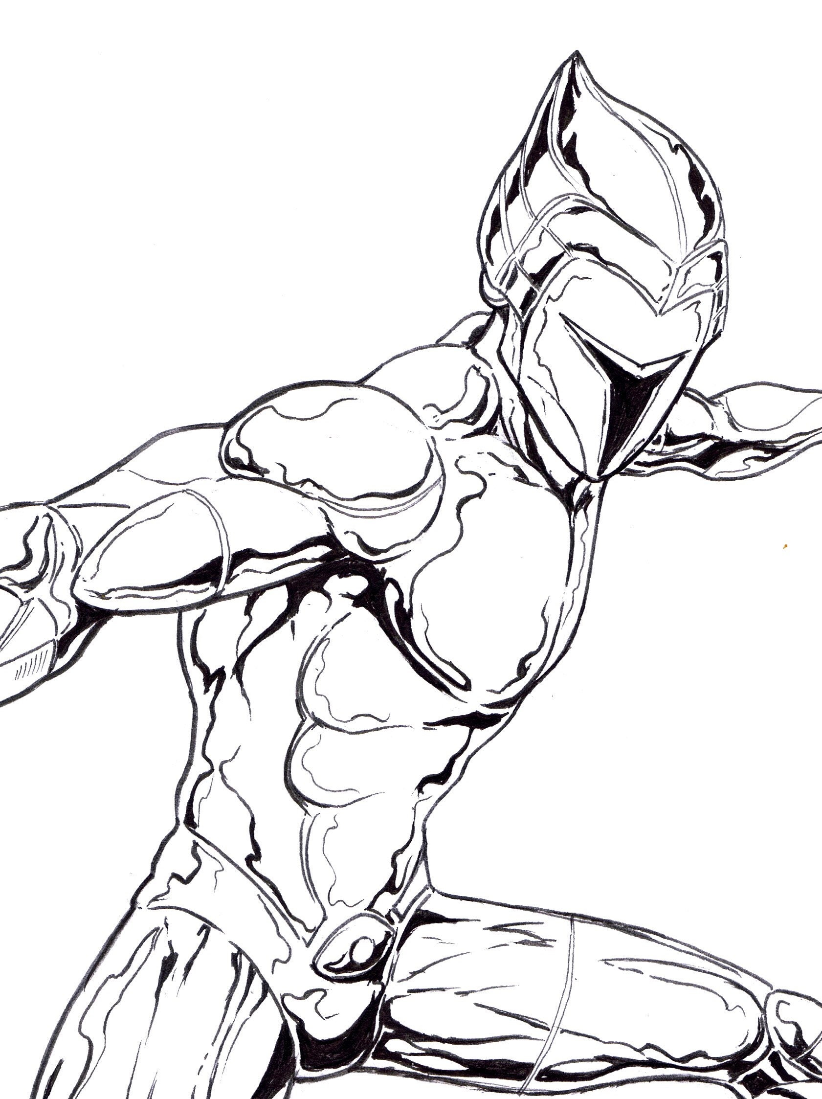 silverhawks quicksilver ink drawing etsy