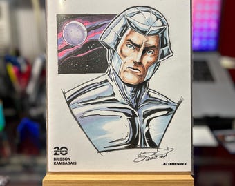 Disegno del busto dei Silverhawks n. 1 di George Vega