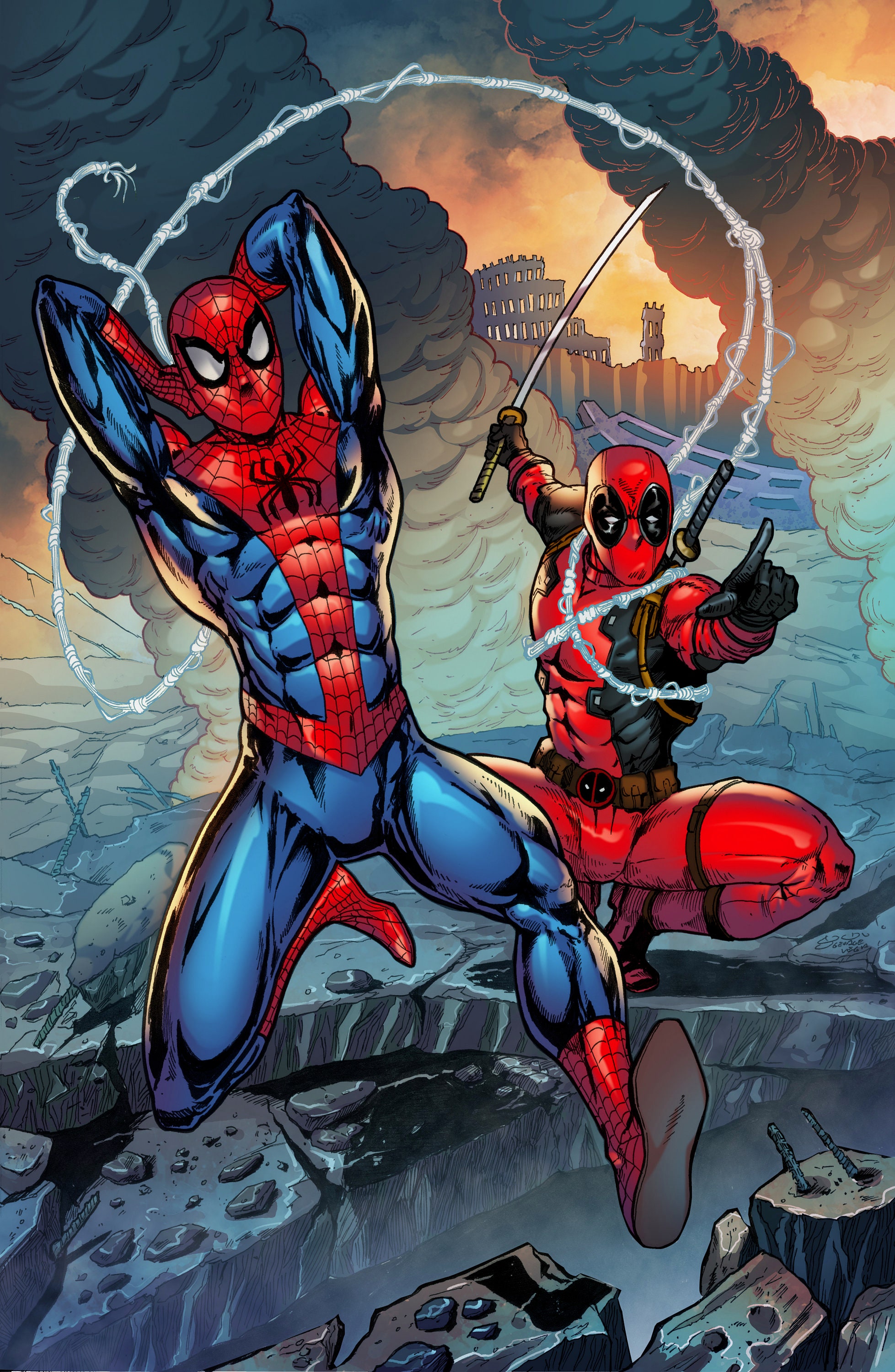 スパイダーマン/デッドプール　漫画5巻セット 日本語版アメコミ】続 スパイダーマン デッドプール vol.5