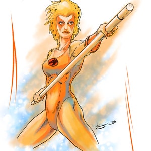 Cheetara STL files Standing from Thundercats