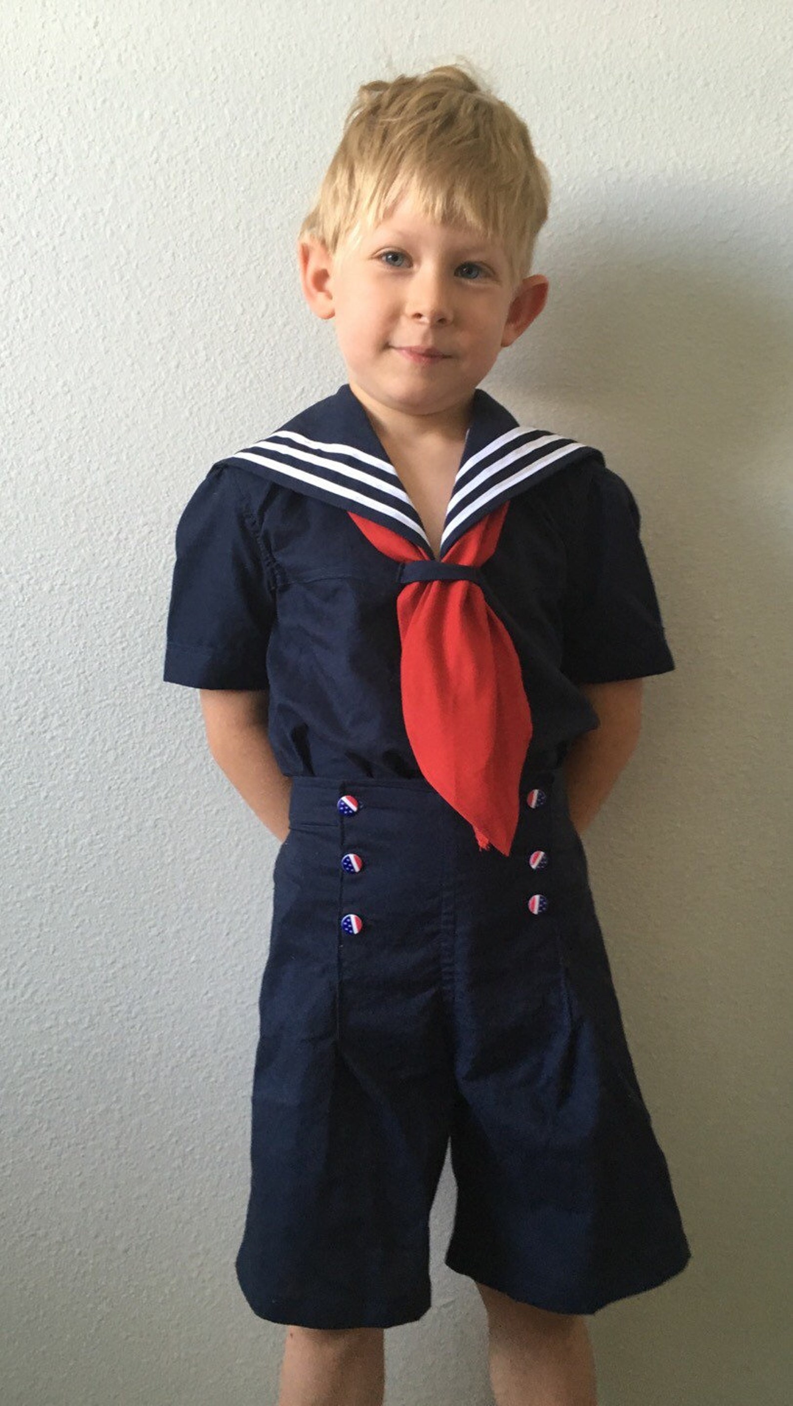 1940's Boy's Sailor Suit Size 6 Etsy