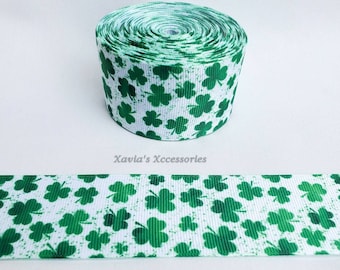 18 yd St Patrick/'s Shamrock Metallic Green Edge Ribbon 7//8/" Wide FREE SHIP