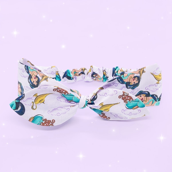 Jasmine magic lamp Aladdin tie knot bow headband | princess