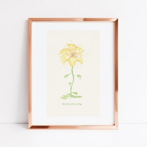 DIGITAL: Tangled Flower Let Your Power Shine print | Rapunzel