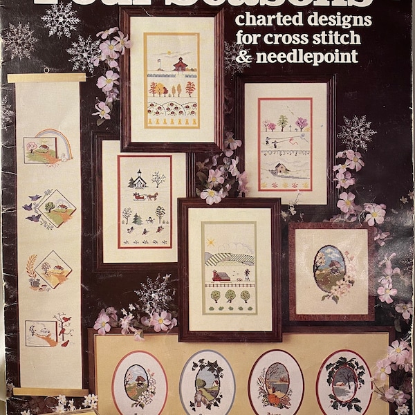 Four Seasons cross stitch leaflet