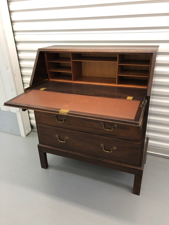 Gordon Russell English Furniture Maker Vintage Drop Front Desk Etsy