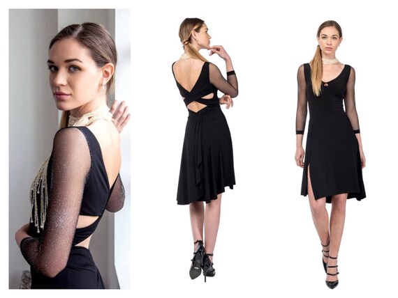 black tango dress