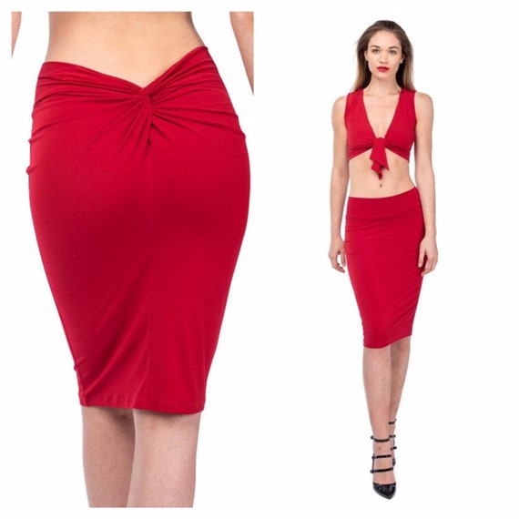 red tango skirt