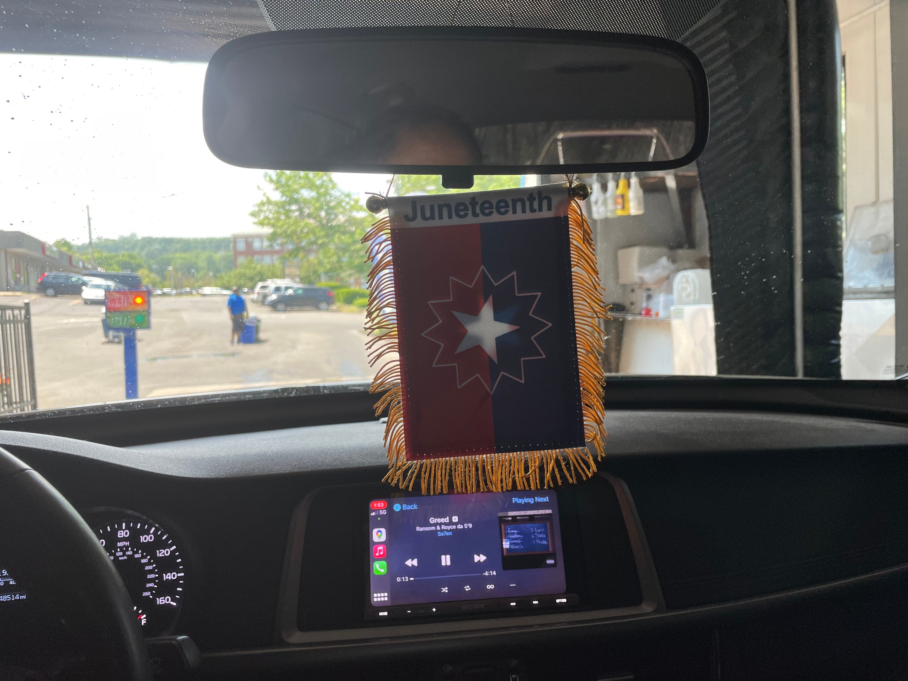 Georgia Georgian Flag Hanging Car Pennant for Car Window or Rearview Mirror 