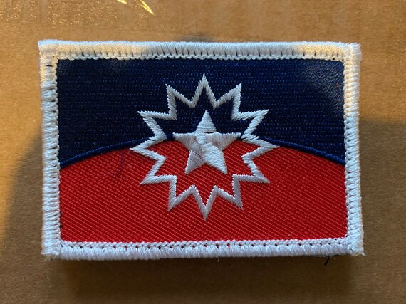 Juneteenth Flag Embroidered Patch Velcro Back 3x2 Etsy