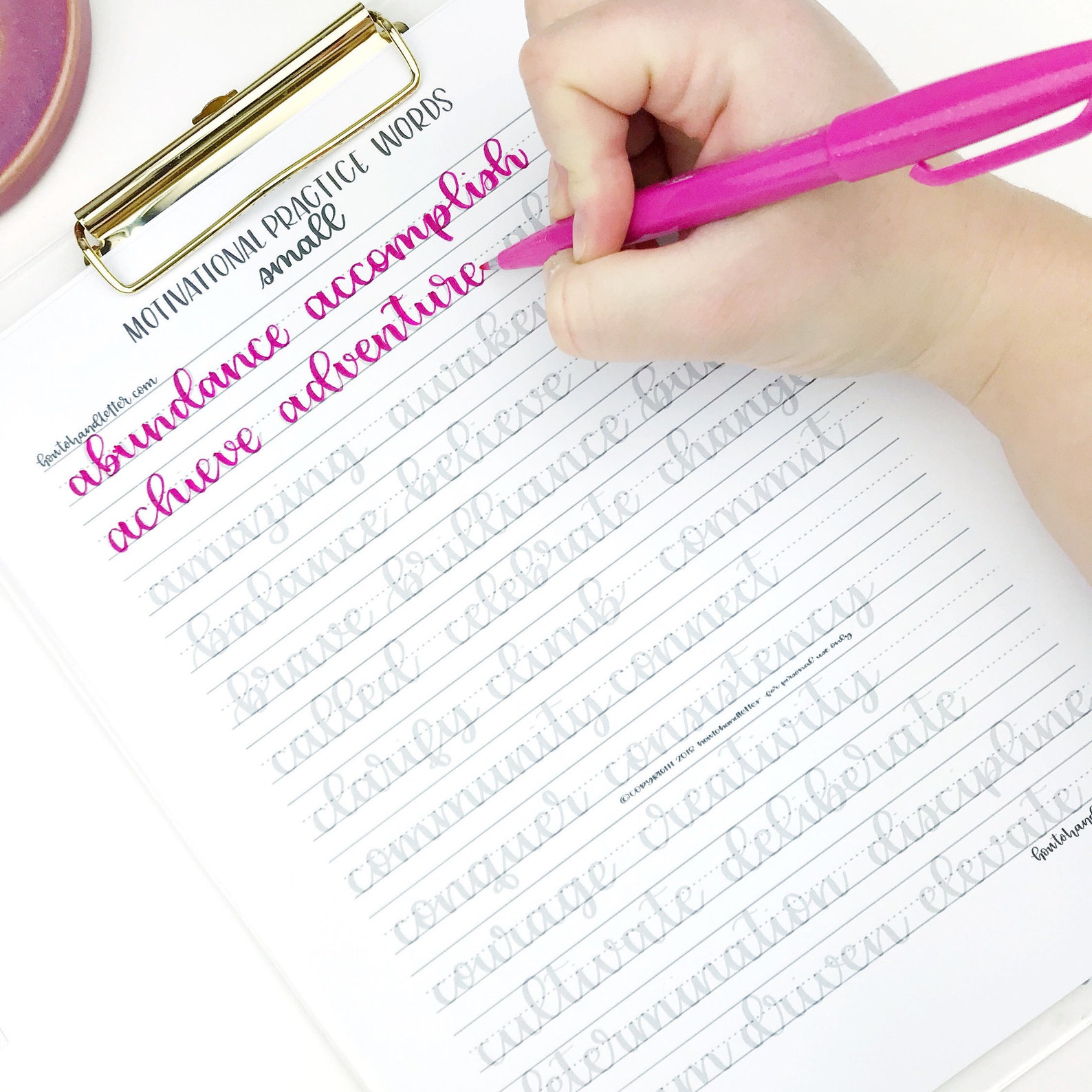 101 Motivational Practice Words in 3 Styles (large, Small and Bouncy ...