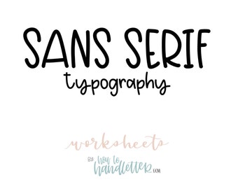 Sans Serif Block Letters Uppercase & Lowercase Worksheets - Printable Lettering Practice Sheets