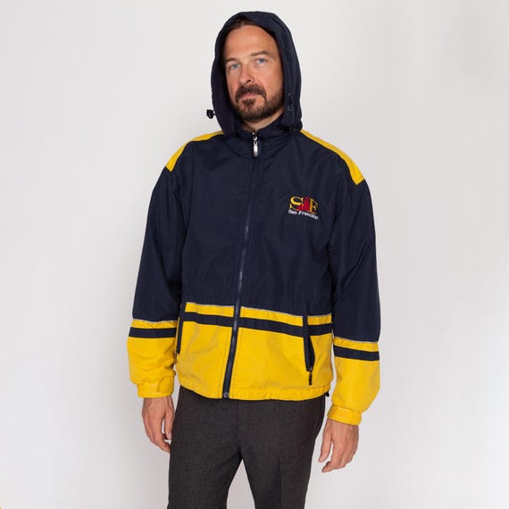 ジャケット・アウター Used reversible jacket street chic Vintage Reversible Windbreaker Jacket: 90s Style Contrast