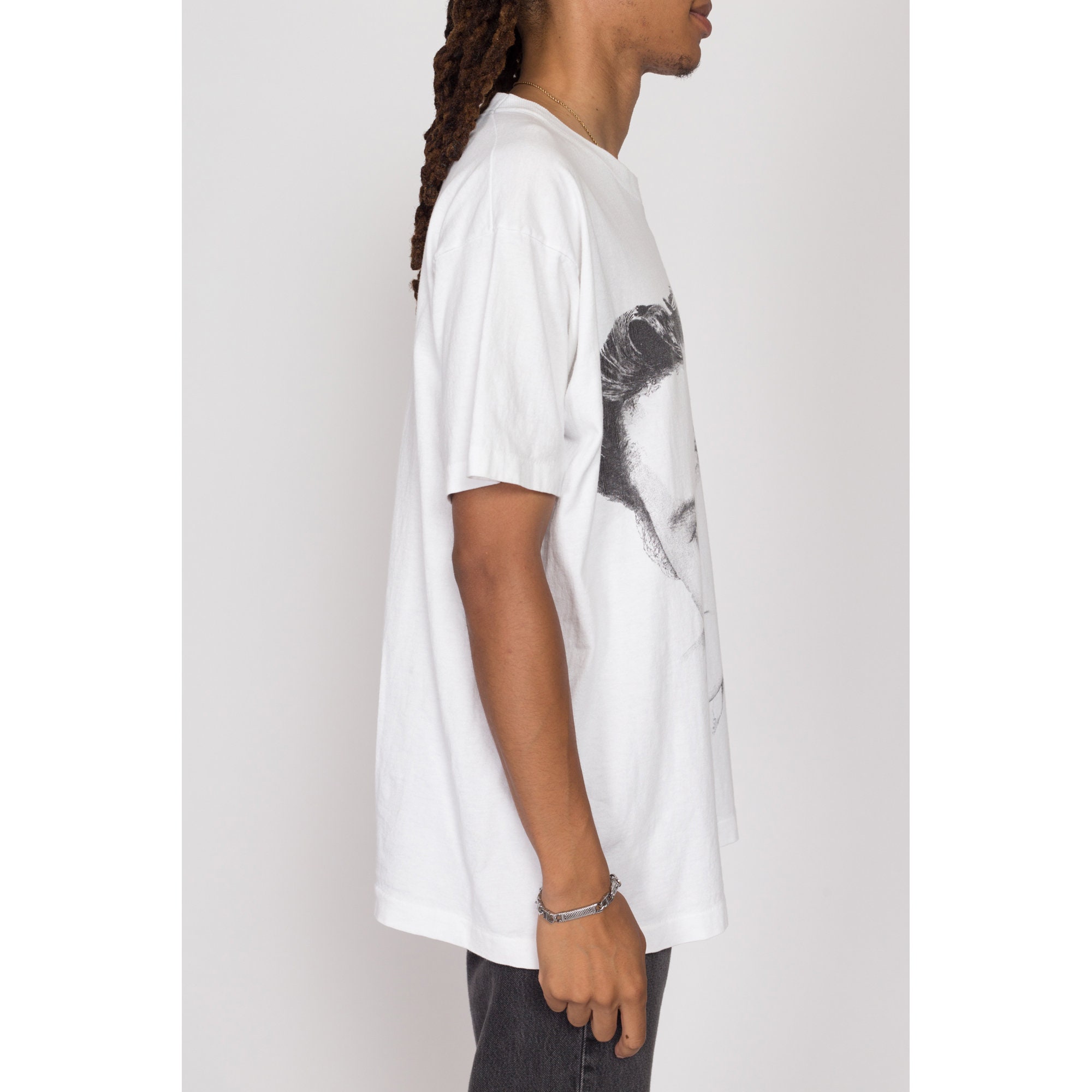90s TULTEX エルヴィス プレスリー ビッグプリント Tシャツ XL