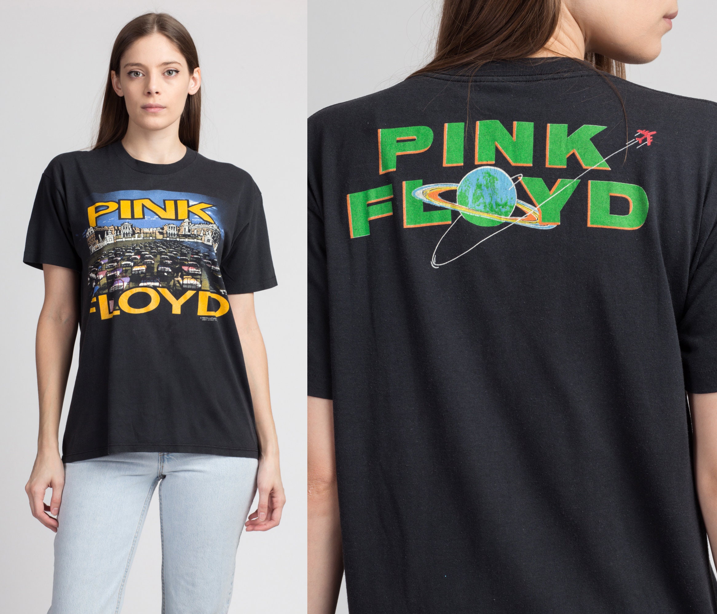 M-L Vintage Pink Floyd 1988 Tour T Shirt Men's Medium - Etsy