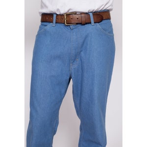Pantalon en denim bleu 36x32 des années 80 Pantalon en jean taille haute vintage image 7