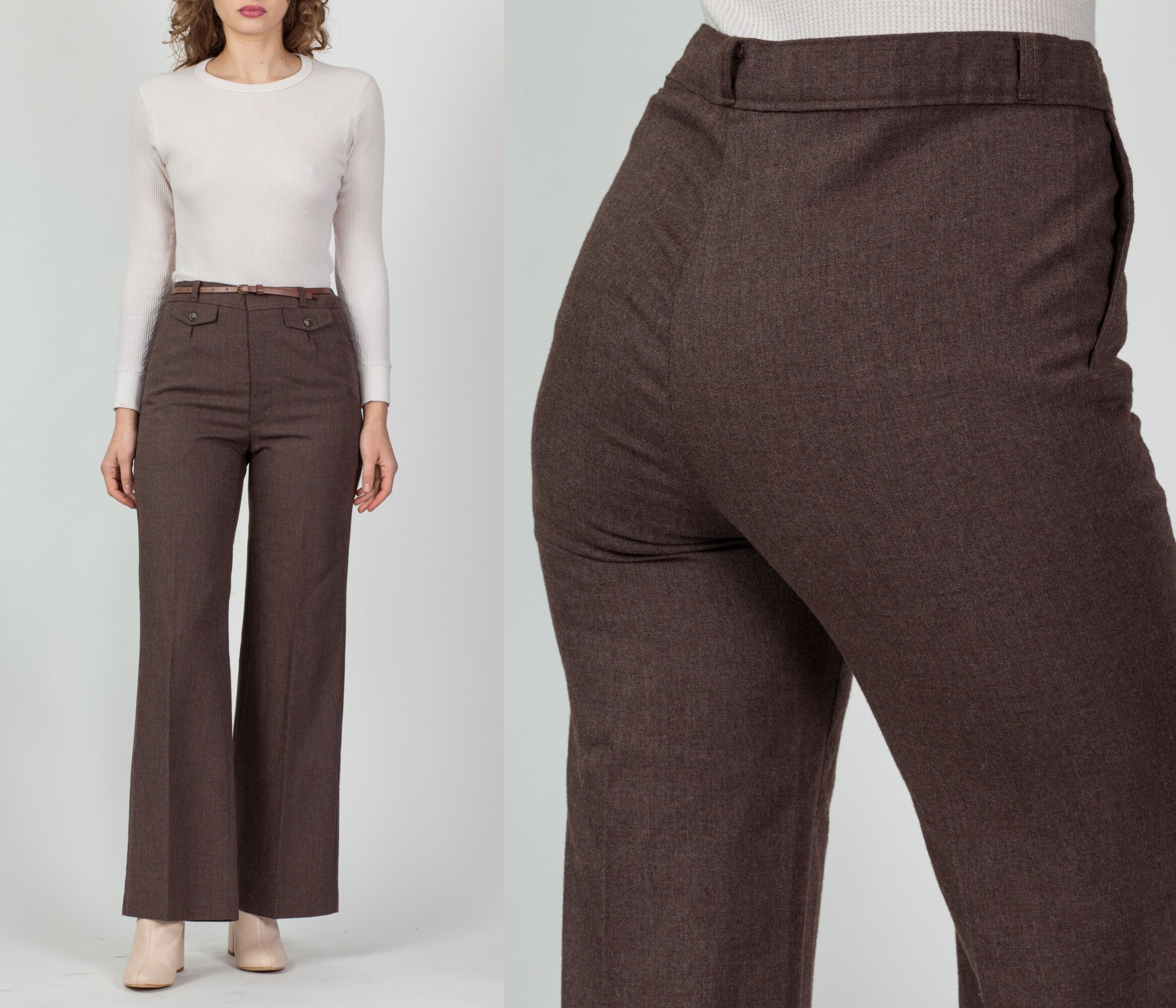 70s Angels Flight Brown High Waist 