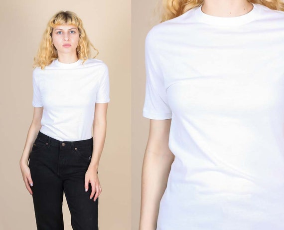 vintage plain white t shirts