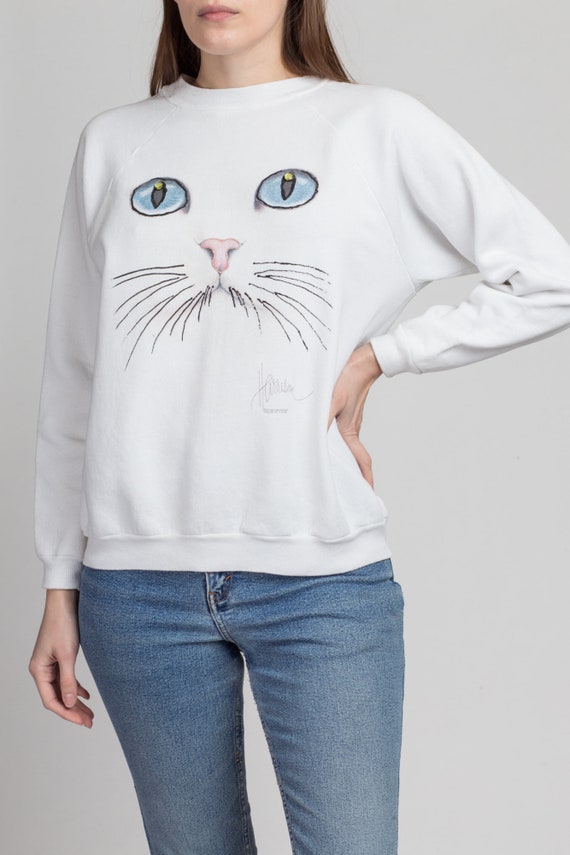 cat face sweatshirt