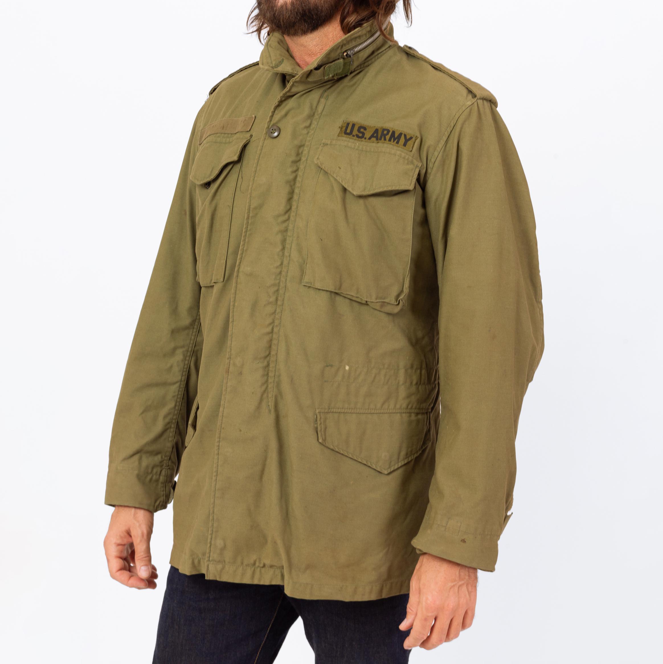 【U.S. ARMY】70s M65 フィールドジャケット XL LONG Vintage 70s M65 US Army Field Jacket - Small Long | OG 107 Hooded