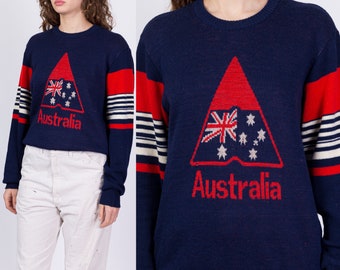 90s Australia Tourist Sweater Men's Large, Women's XL | Vintage Hysport Wool Knit Pullover Jumper