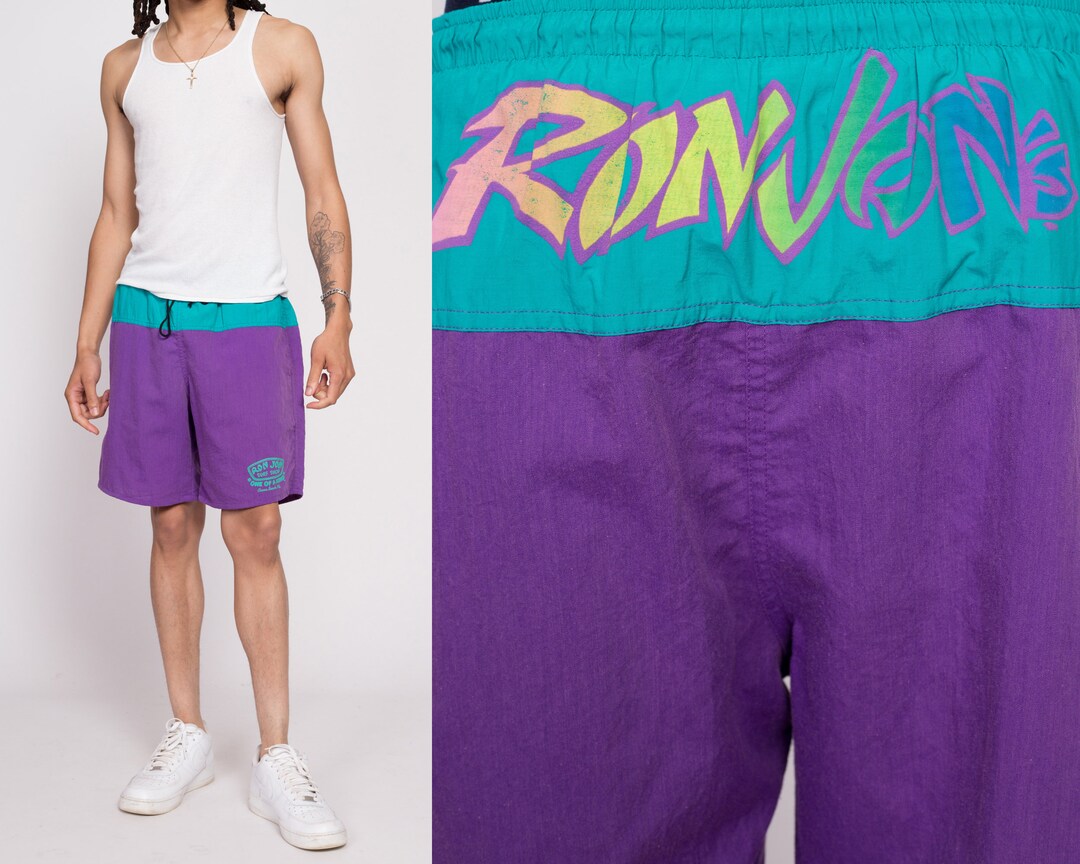 80s Ron Jon Surf Shop Board Shorts Men's Medium Etsy
