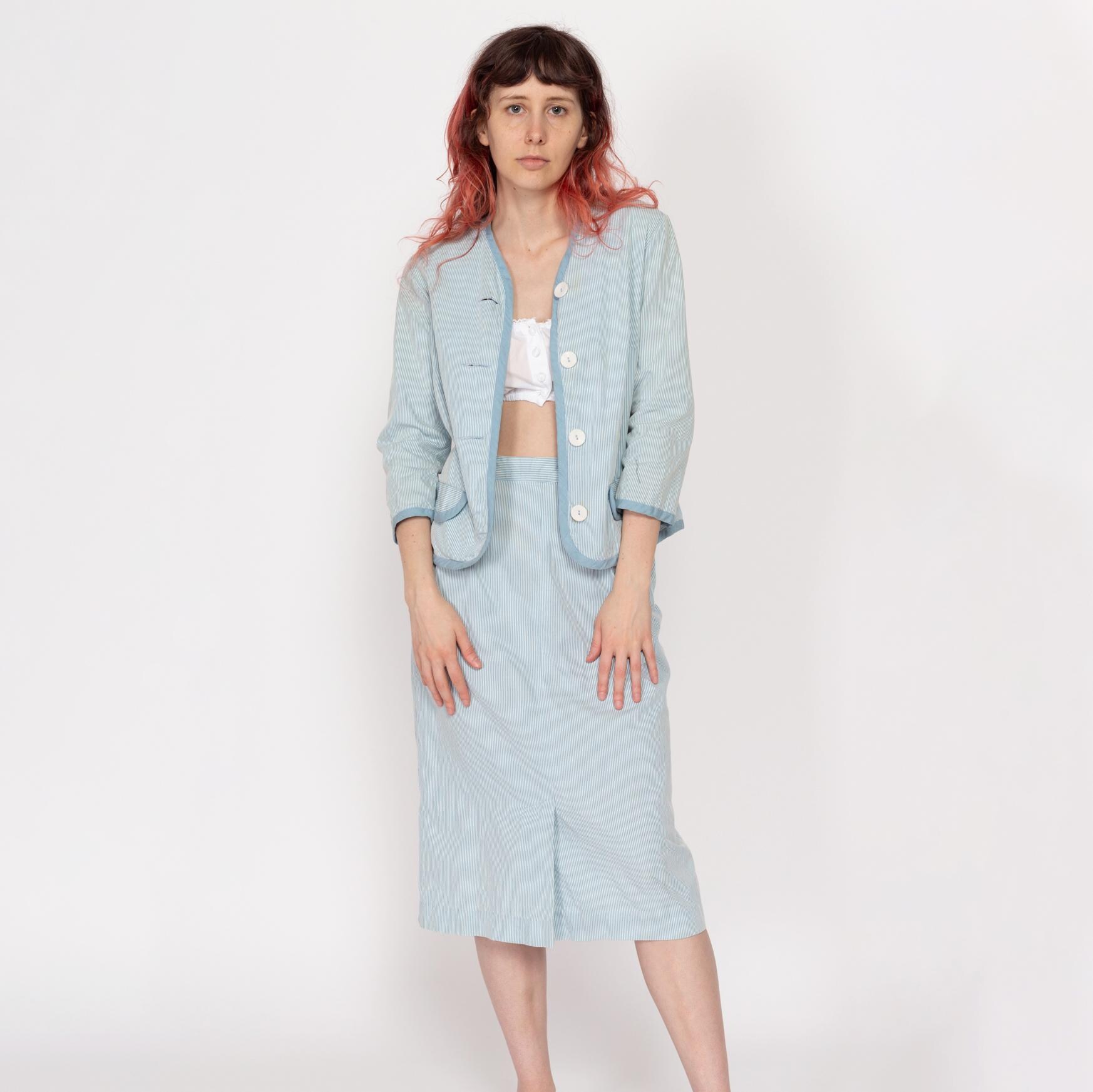 oversized seersucker dress Short-Sleeve Seersucker Dress