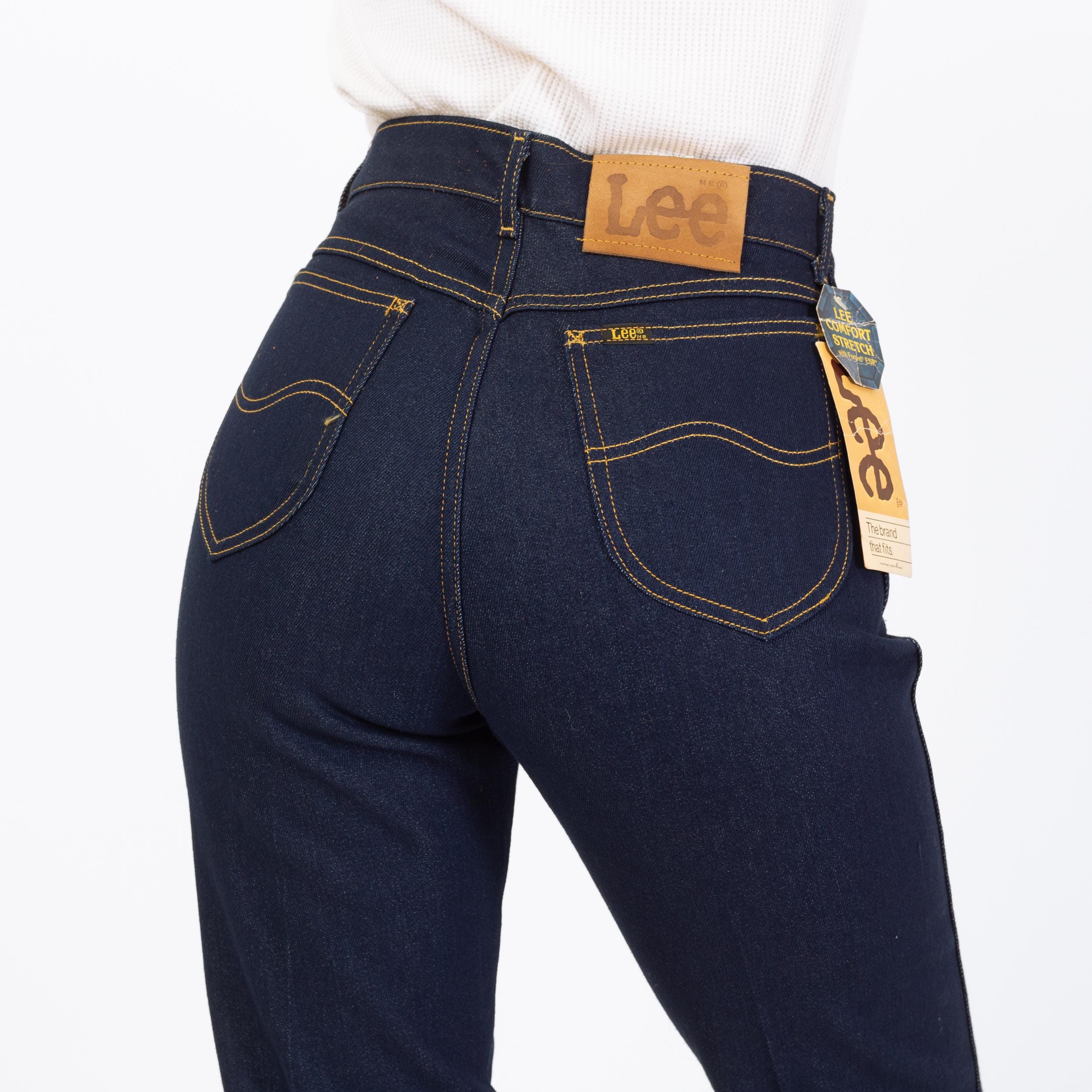 Vintage 70s 80s Lee Riders Dark Wash Deadstock Jeans, NWT - Medium