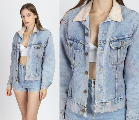 lee denim jacket corduroy collar