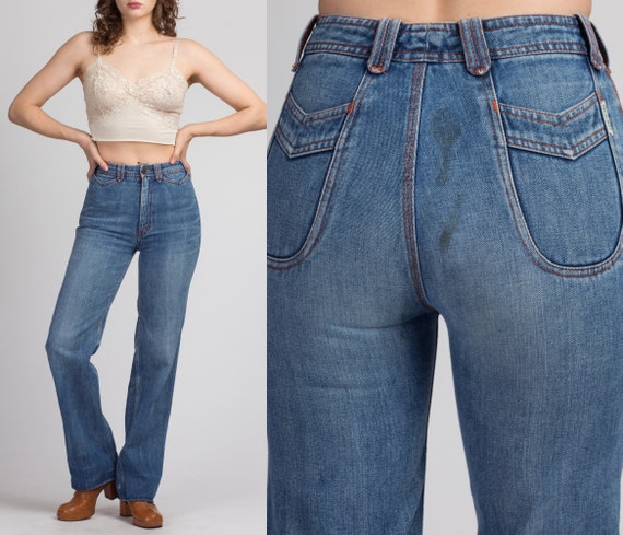 80s N’est-ce Pas Bootcut Blue Jeans - Small, 26" |