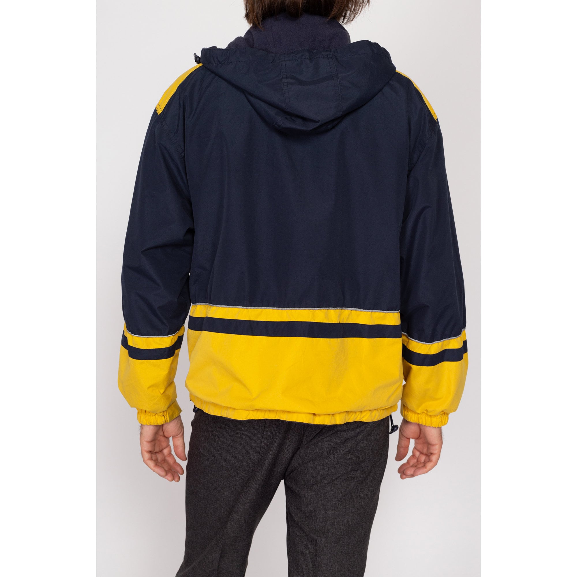 Medium Y2K San Francisco Reversible Jacket | Vintage Navy Blue