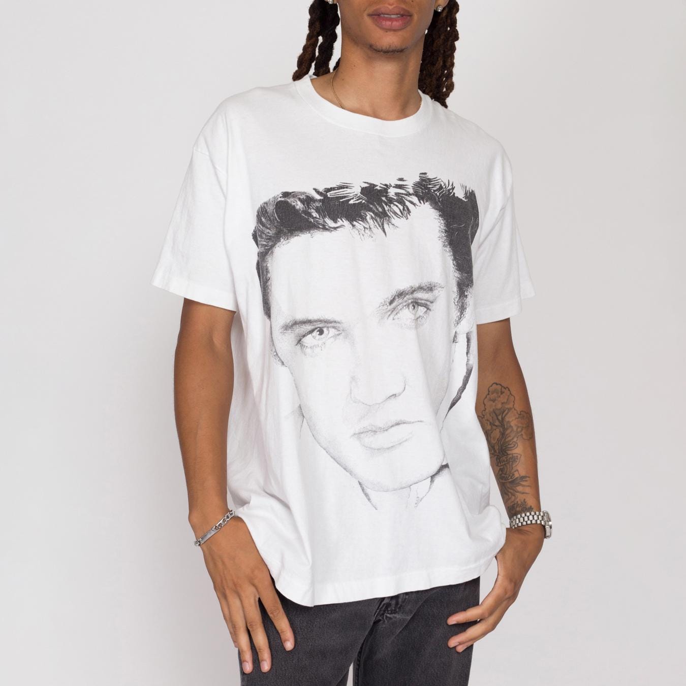 XL 90年代 エルヴィス・プレスリー ビッグプリント Tシャツ
