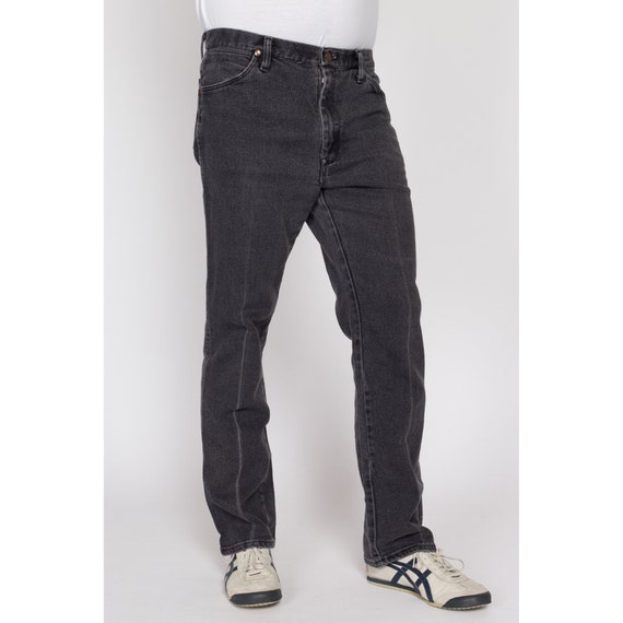 34x32 90s Wrangler Faded Black Jeans | Vintage St… - image 4