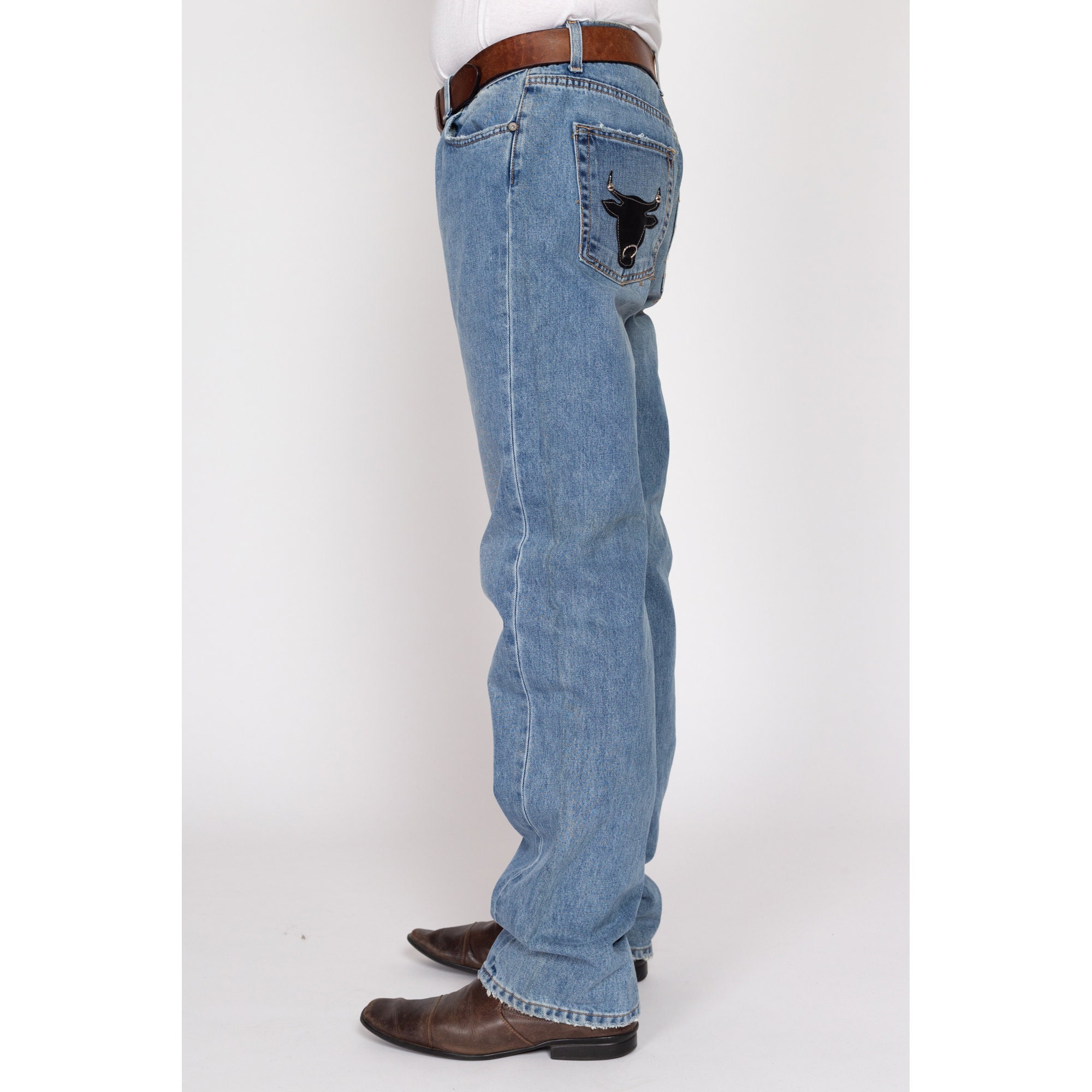 パンツ LGB sky white biker cut-off denim Y2K パンツ LGB sky white