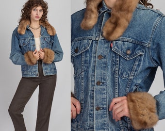 jean jacket with fur levis