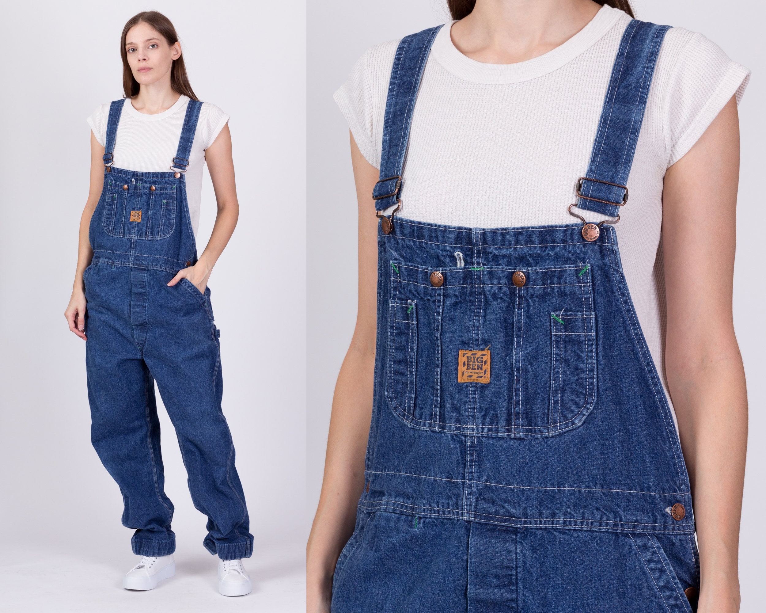 80s Big Ben Wrangler Unisex Overalls 36x34 Men's Large - Etsy Hong Kong