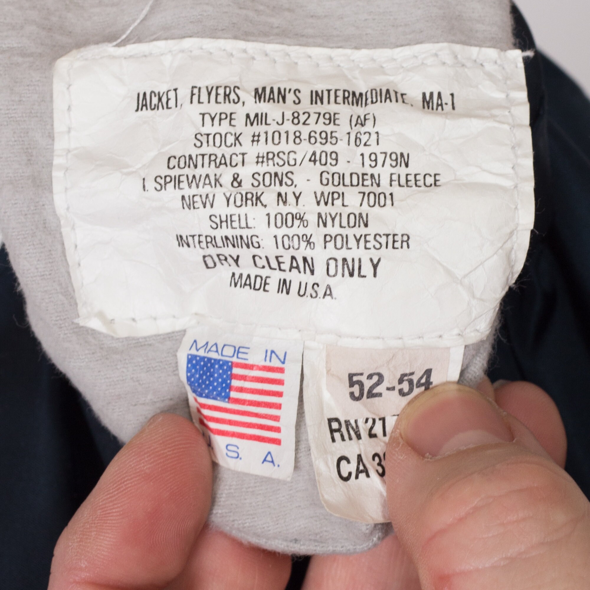 2X 90s MA-1 Reversible Bomber Flight Jacket | Vintage Navy