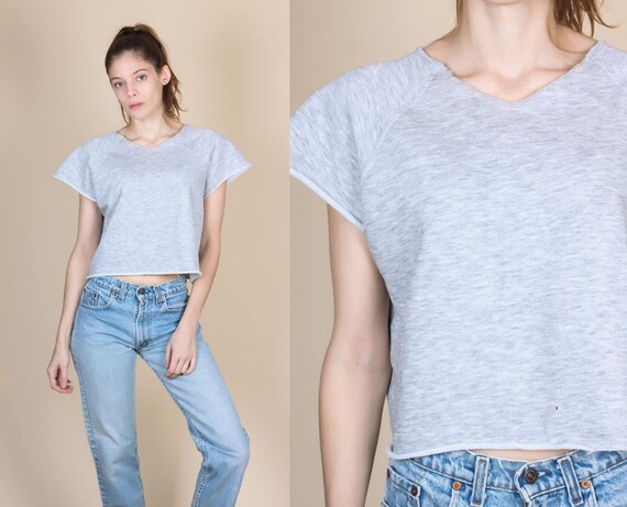 80s crop sweatshirt