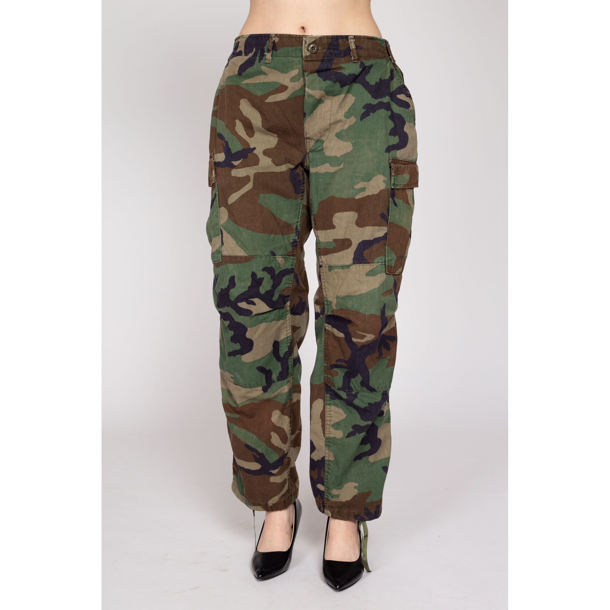 Med-lrg Vintage Camo Cargo Field Pants 30