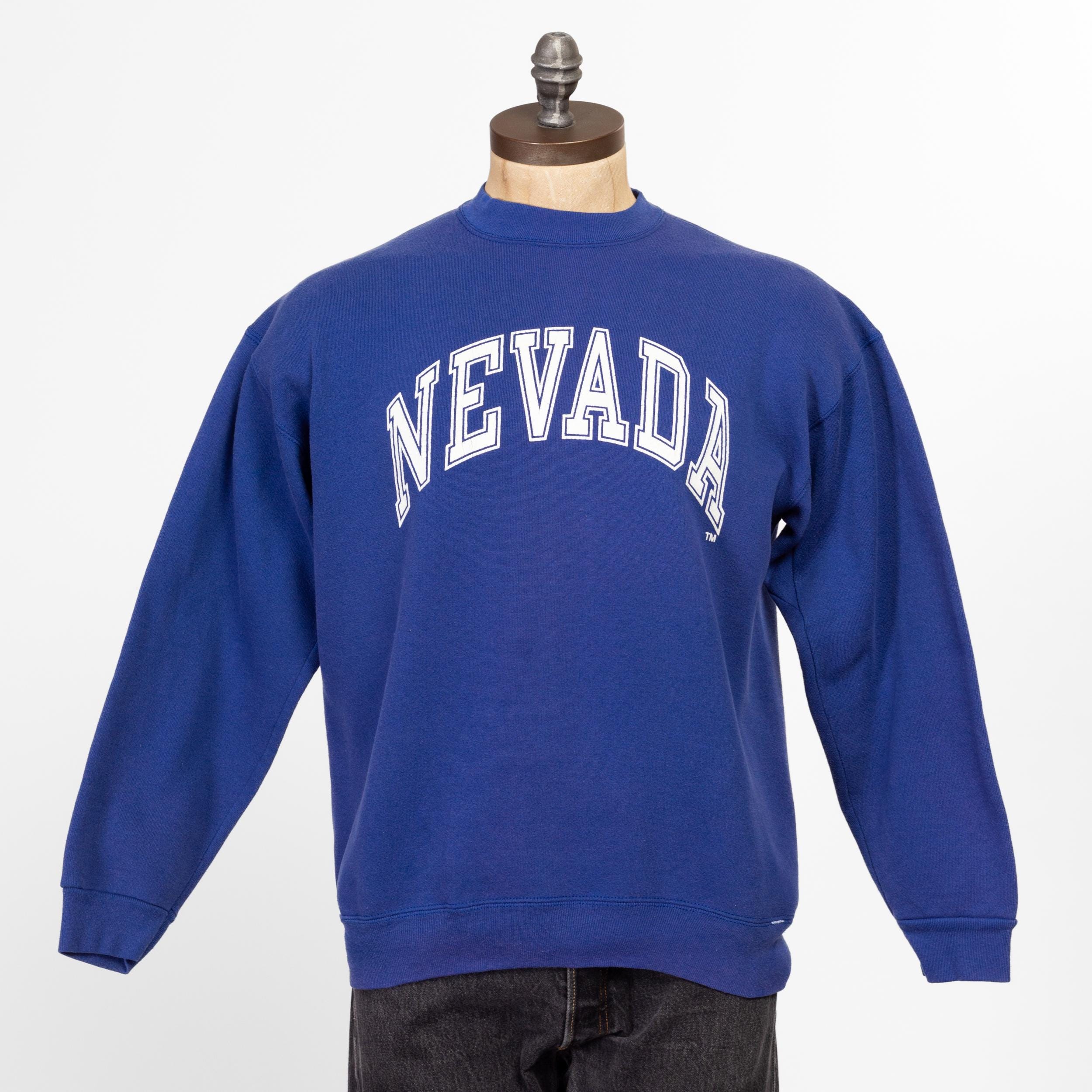 Large 90s University of Nevada Sweatshirt Vintage Blue