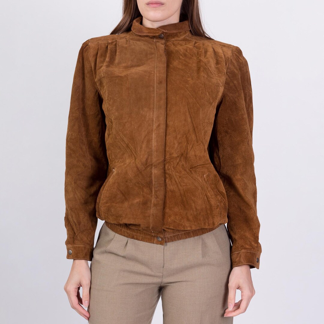 Small 80s Brown Suede Jacket | Vintage Jones New York Small 80s Brown Suede Jacket | Vintage Jones New York