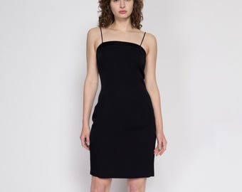 90s popcorn dress 90s Black Popcorn Ruched Boobtube Dress OSFM Ramona's Archives