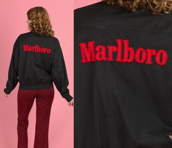 Vintage Marlboro Reversible Jacket - Men's Large | 80s 90s