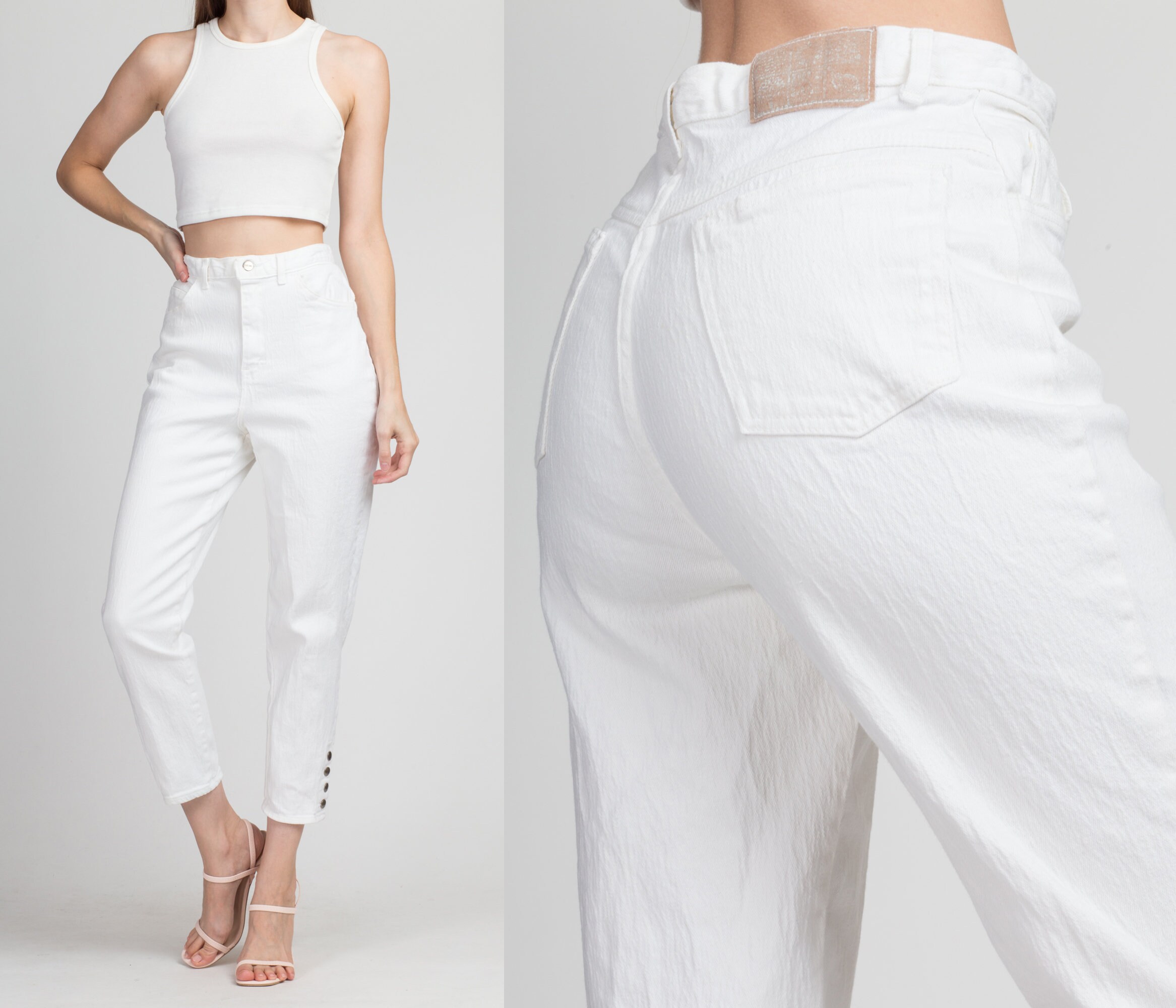 High Waist Stretchy Mom Jeans Medium 
